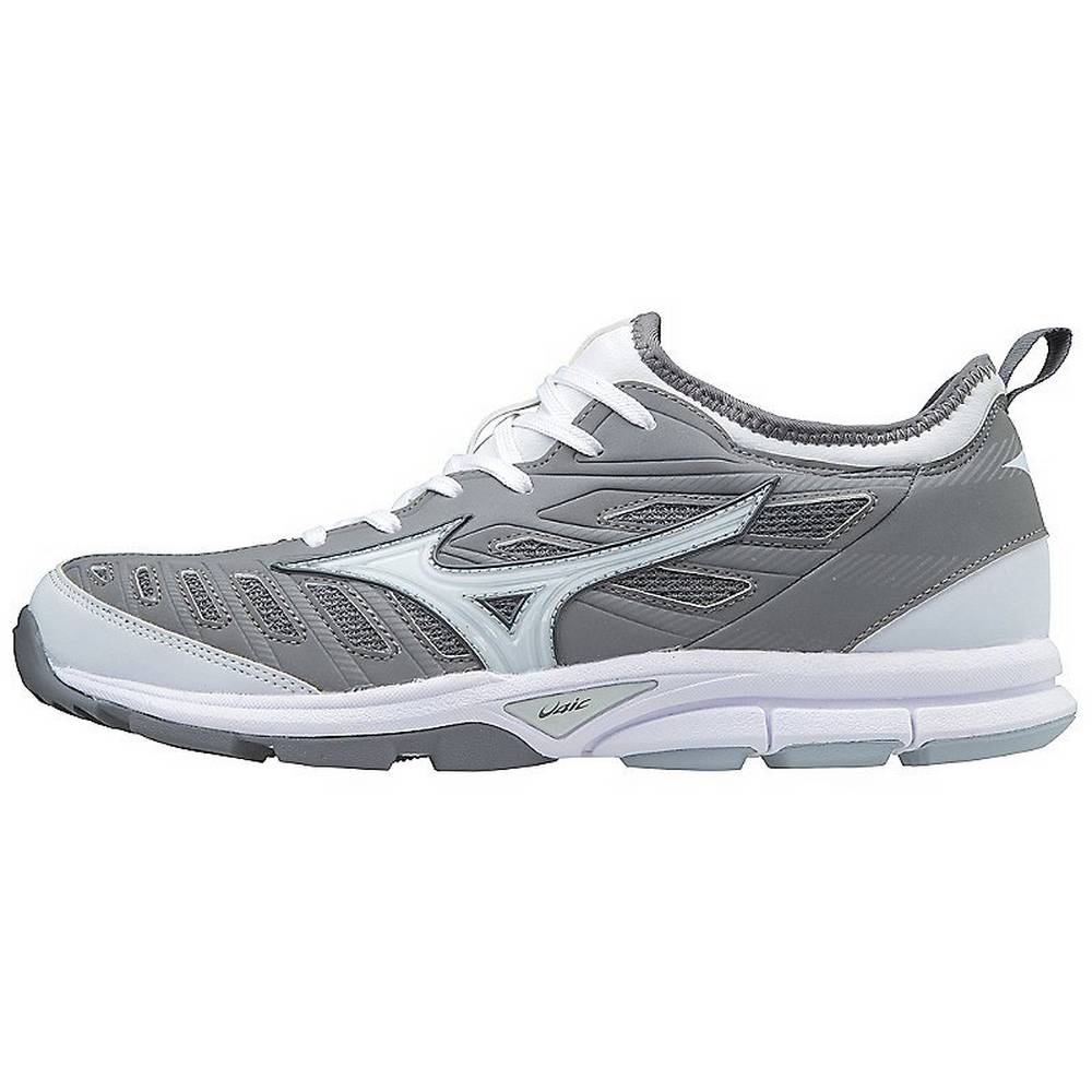 Mizuno Player’s Trainer 2 Turf Férfi Baseball Cipő Szürke/Fehér AVM826091